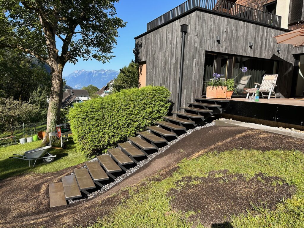 außentreppe garten